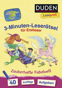 Buchcover von Duden Leseprofi – 3-Minuten-Leserätsel für Erstleser: Zauberhafte Fabelwelt: 40 knifflige Aufgaben von Susanna Moll