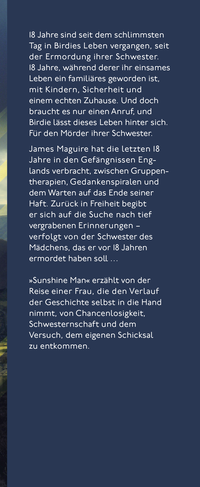 Zusatzmaterial KL 978 3 7587 0040 8 vorne von Sunshine Man: Roman von Emma Stonex