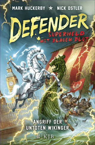 Buchcover von Defender - Superheld mit blauem Blut. Angriff der untoten Wikinger