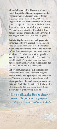 Zusatzmaterial KL 978 3 10 397155 2 vorne von Laufendes Verfahren: Roman von Kathrin Röggla