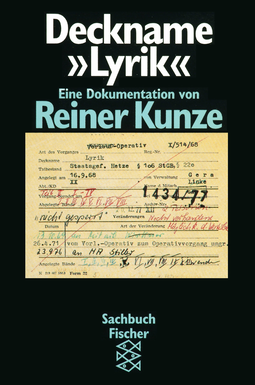 Buchcover von Deckname »Lyrik«: Eine Dokumentation von Reiner Kunze