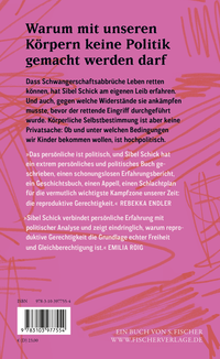 Zusatzmaterial 9783103977554 U4 von Mein Körper – wessen Entscheidung?: Warum wir reproduktive Gerechtigkeit brauchen von Sibel Schick