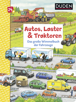 Buchcover von Cars, Trucks & Tractors: The Hidden Picture Book About Vehicles: Wimmeliges Bilderbuch für Kinder ab 2 Jahren von Christina Braun