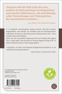 Zusatzmaterial 9783596907250 U4 von Guerillas: Roman von V.S. Naipaul