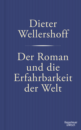 Buchcover von Der Roman und die Erfahrbarkeit der Welt