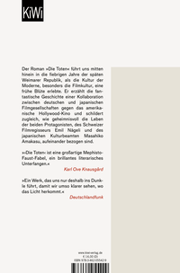 Zusatzmaterial 9783462055429 U4 von Die Toten: Roman von Christian Kracht