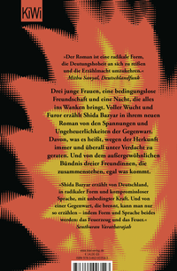 Zusatzmaterial 9783462003543 U4 von Sisters in Arms: Roman von Shida Bazyar