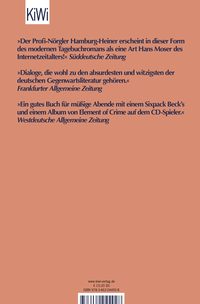 Zusatzmaterial 9783462044928 U4 von Meine Jahre mit Hamburg-Heiner: Logbücher von Sven Regener
