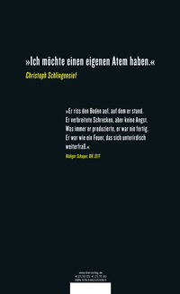 Zusatzmaterial 9783462055085 U4 von Kein falsches Wort jetzt: Gespräche. Mit einem Nachwort von Diedrich Diedrichsen von Christoph Schlingensief