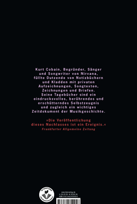 Zusatzmaterial 9783462600056 U4 von Tagebücher von Kurt Cobain