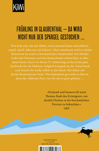 Zusatzmaterial 9783462007268 U4 von Peter kommt später: Frau Huber ermittelt. Der dritte Fall von Thomas Raab