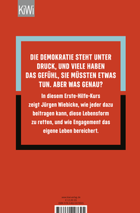 Zusatzmaterial 9783462007695 U4 von Erste Hilfe für Demokratie-Retter von Jürgen Wiebicke