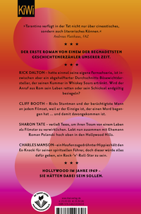 Zusatzmaterial 9783462003628 U4 von Es war einmal in Hollywood: Roman von Quentin Tarantino