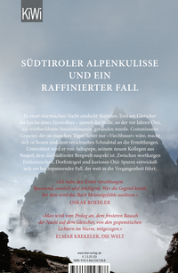 Zusatzmaterial 9783462047288 U4 von Der Tote am Gletscher: Ein Fall für Commissario Grauner von Lenz Koppelstätter