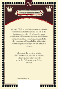 Zusatzmaterial 9783462052374 U4 von Schurken der Landstraße: Eine Abenteuergeschichte von Michael Chabon