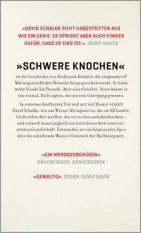 Zusatzmaterial 9783462050967 U4 von Schwere Knochen: Roman von David Schalko