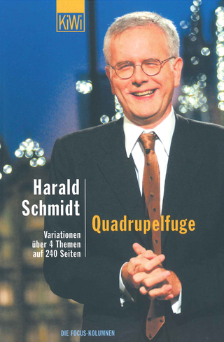 Buchcover von Quadrupelfuge: Variationen über 4 Themen auf 240 Seiten. Die Focus-Kolumnen