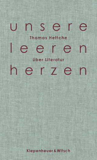Buchcover von Unsere leeren Herzen: Über Literatur