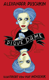 Buchcover von Pique Dame von Alexander Puschkin, Kat Menschik