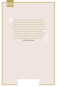 Zusatzmaterial 9783462052091 U4 von Es war alles ganz anders: Erinnerungen von Vicki Baum