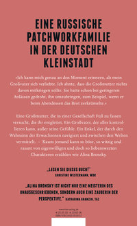 Zusatzmaterial 9783462051452 U4 von Der Zopf meiner Großmutter: Roman von Alina Bronsky