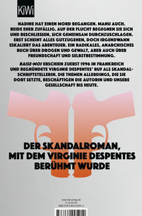 Zusatzmaterial 9783462005912 U4 von Baise-moi – Fick mich: Roman von Virginie Despentes