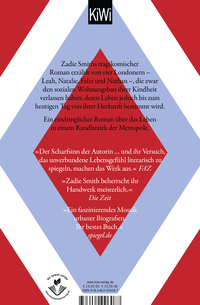 Zusatzmaterial 9783462006087 U4 von London NW: Roman von Zadie Smith