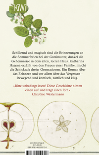 Zusatzmaterial 9783462055726 U4 von Der Geschmack von Apfelkernen: Roman von Katharina Hagena
