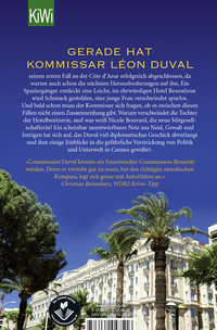 Zusatzmaterial 9783462047516 U4 von Intrigen an der Côte d'Azur: Der zweite Fall für Kommissar Duval von Christine Cazon