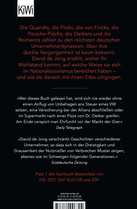 Zusatzmaterial 9783462006704 U4 von Braunes Erbe: Die dunkle Geschichte der reichsten deutschen Unternehmerdynastien von David de Jong