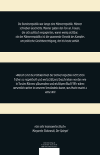 Zusatzmaterial 9783462053333 U4 von In der Männer-Republik: Wie Frauen die Politik eroberten von Torsten Körner