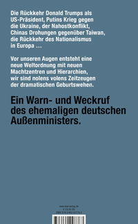 Zusatzmaterial 9783462007763 U4 von Die Kriege der Gegenwart und der Beginn einer neuen Weltordnung von Joschka Fischer
