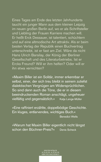 Zusatzmaterial 9783462000825 U4 von Der falsche Gruß: Roman von Maxim Biller