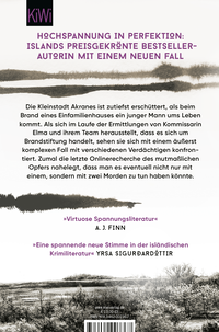Zusatzmaterial 9783462007367 U4 von Verborgen: Ein Island-Krimi von Eva Björg Ægisdóttir