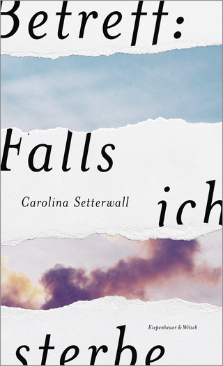 Buchcover von Betreff: Falls ich sterbe