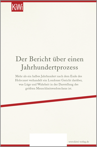 Zusatzmaterial 9783462051827 U4 von Der Holocaust vor Gericht: Der Prozess um David Irving von Eva Menasse