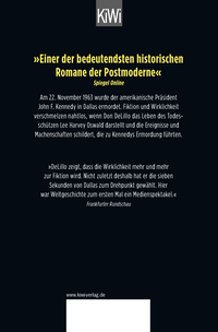 Zusatzmaterial 9783462051759 U4 von Libra (Sieben Sekunden): Roman von Don DeLillo