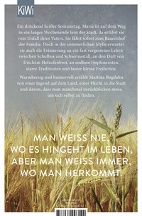 Zusatzmaterial 9783462008142 U4 von Mühlensommer: Roman von Martina Bogdahn