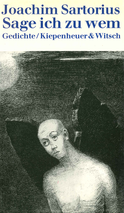 Buchcover von Sage ich zu wem: Gedichte von Joachim Sartorius