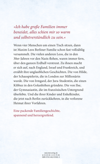 Zusatzmaterial 9783462050813 U4 von Where We Are at Home: Die Geschichte meiner verschwundenen Familie von Maxim Leo