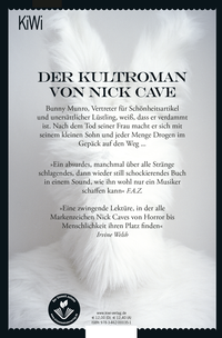 Zusatzmaterial 9783462000351 U4 von Der Tod des Bunny Munro: Roman von Nick Cave