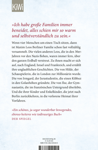 Zusatzmaterial 9783462000405 U4 von Wo wir zu Hause sind: Die Geschichte meiner verschwundenen Familie von Maxim Leo