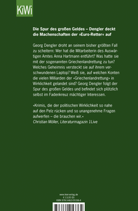 Zusatzmaterial 9783462053364 U4 von Der große Plan: Denglers neunter Fall von Wolfgang Schorlau