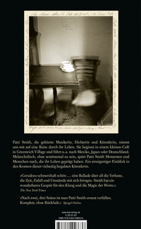 Zusatzmaterial 9783462048636 U4 von M Train: Erinnerungen von Patti Smith