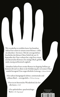 Zusatzmaterial 9783462036077 U4 von Extrem laut und unglaublich nah: Roman von Jonathan Safran Foer