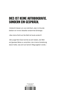 Zusatzmaterial 9783462003314 U4 von Glaube, Hoffnung und Gemetzel von Nick Cave, Sean O'Hagan