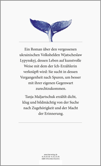 Zusatzmaterial 9783462052206 U4 von Blauwal der Erinnerung: Roman von Tanja Maljartschuk