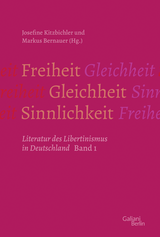 Buchcover von Freiheit – Gleichheit – Sinnlichkeit: Literatur des Libertinismus in Deutschland von Markus Bernauer