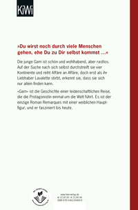 Zusatzmaterial 9783462054699 U4 von Gam: Roman von E.M. Remarque