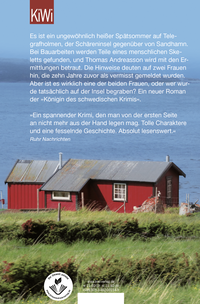 Zusatzmaterial 9783462002911 U4 von Das Grab in den Schären: Ein Fall für Thomas Andreasson von Viveca Sten